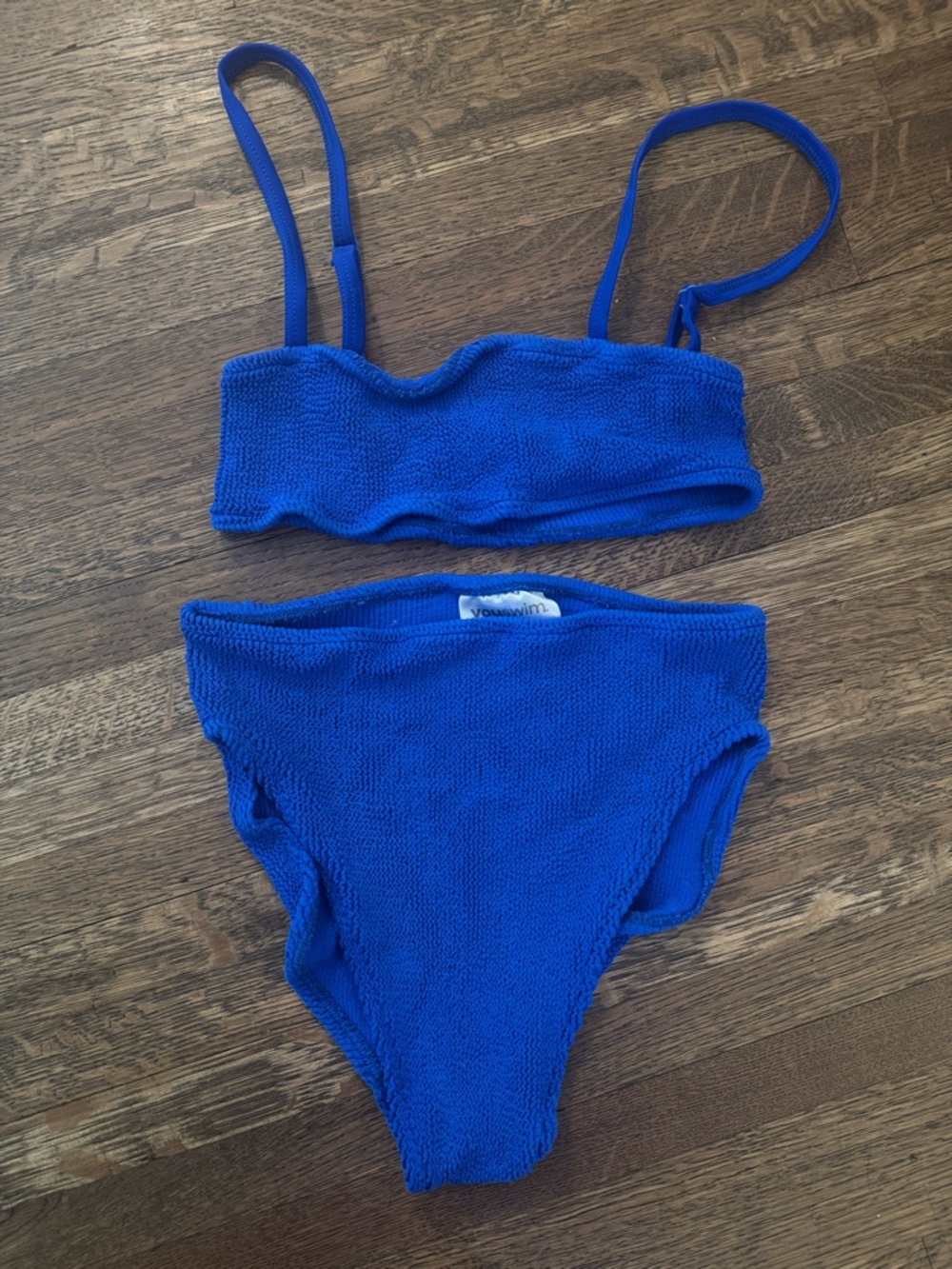 Youswim Cobalt Blue Poise High Waist Two-Piece Bikini Set